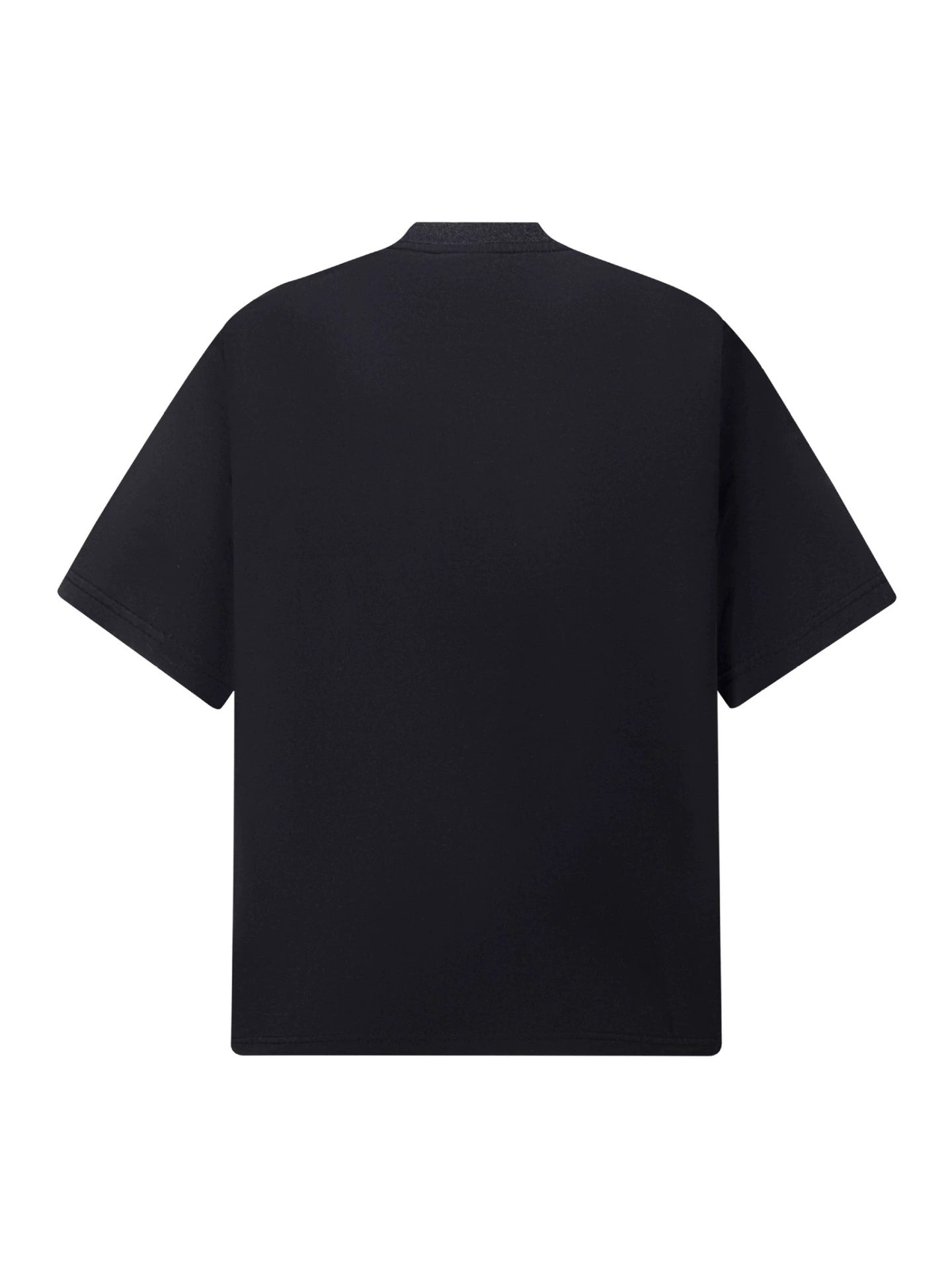 Fashion printed solid color T-shirt