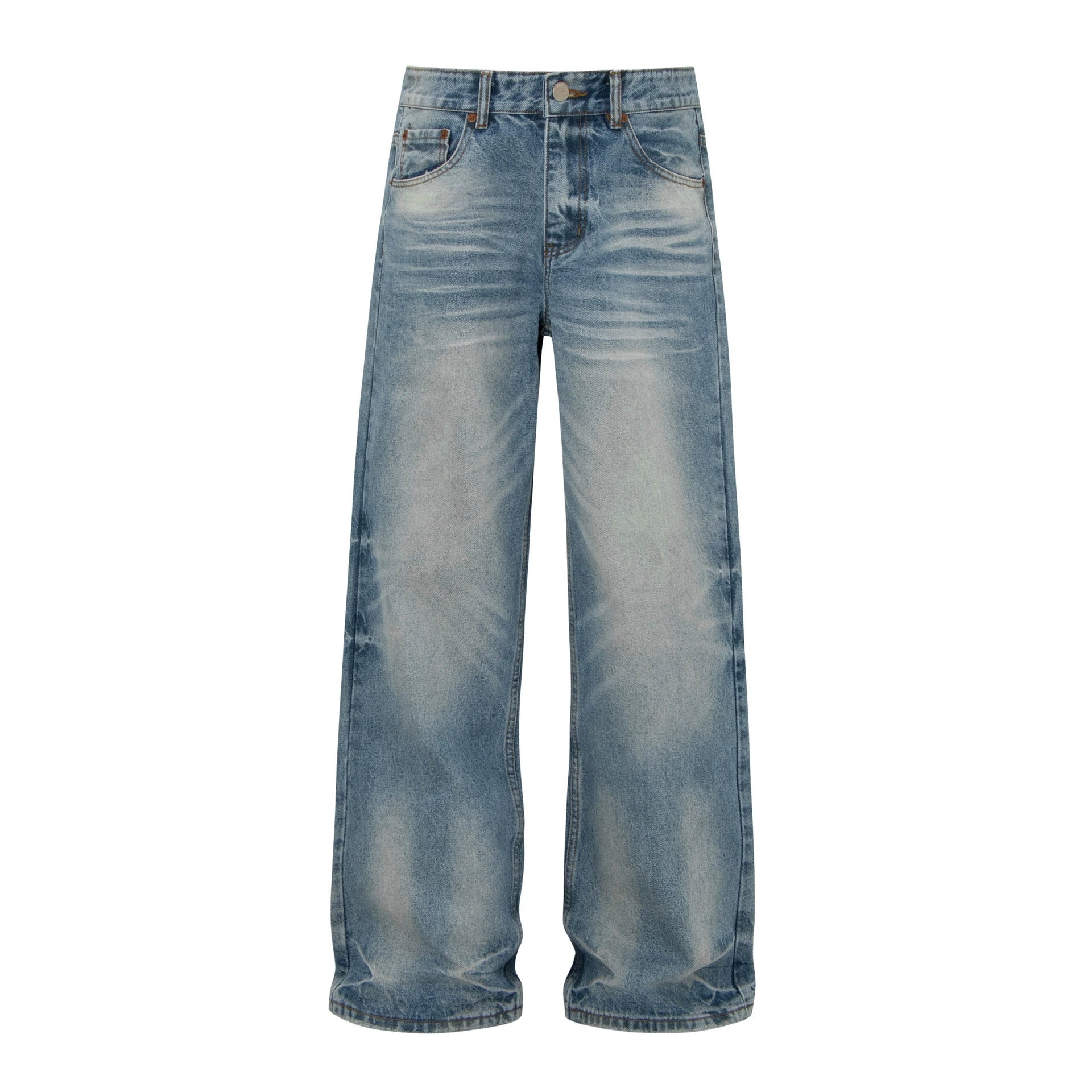 Simple solid color fashionable jeans