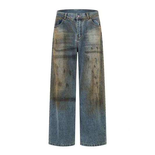 Vintage distressed chic jeans