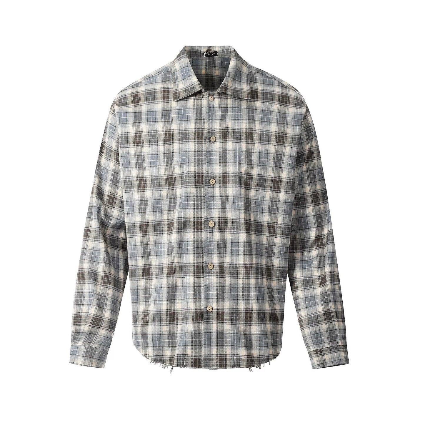 Plaid sports casual loose sweatshirt jacket
