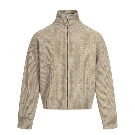 Fashionable wool sweater sports casual jacket