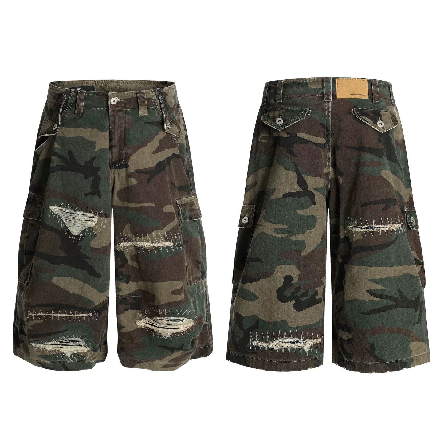 Fashion sports loose camouflage shorts