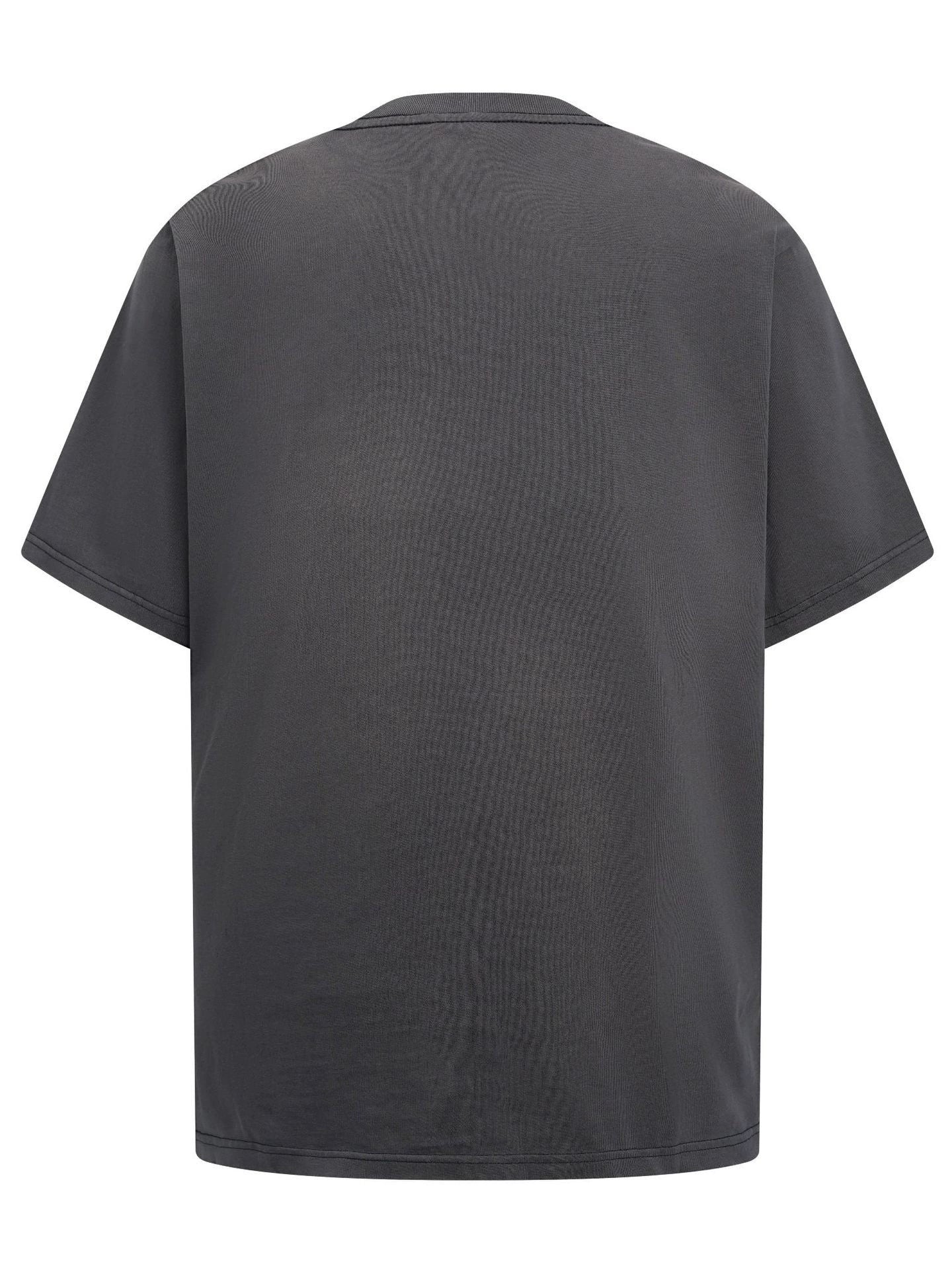 Fashion printed solid color T-shirt