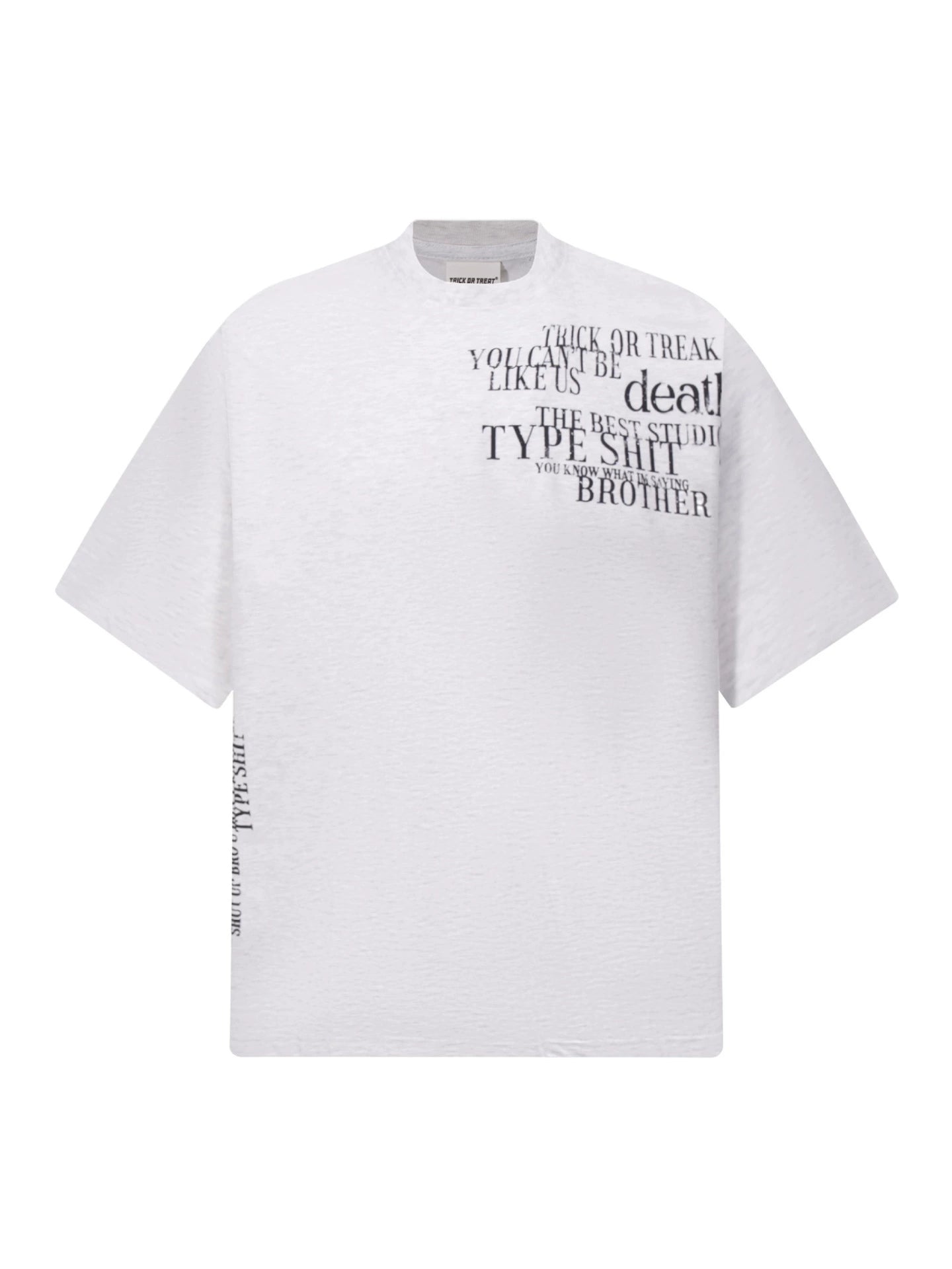 Fashion printed solid color T-shirt