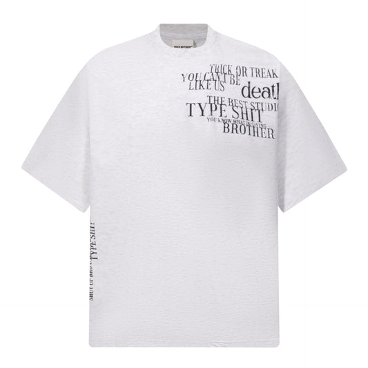 Fashion printed solid color T-shirt