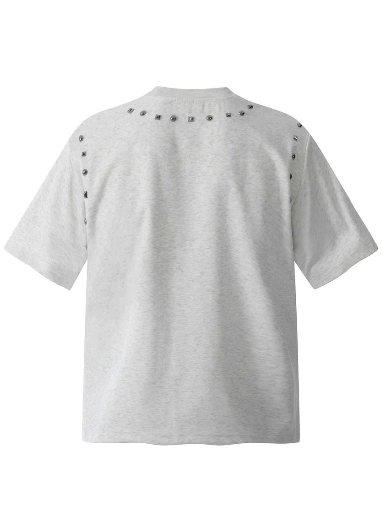 Fashion printed solid color T-shirt