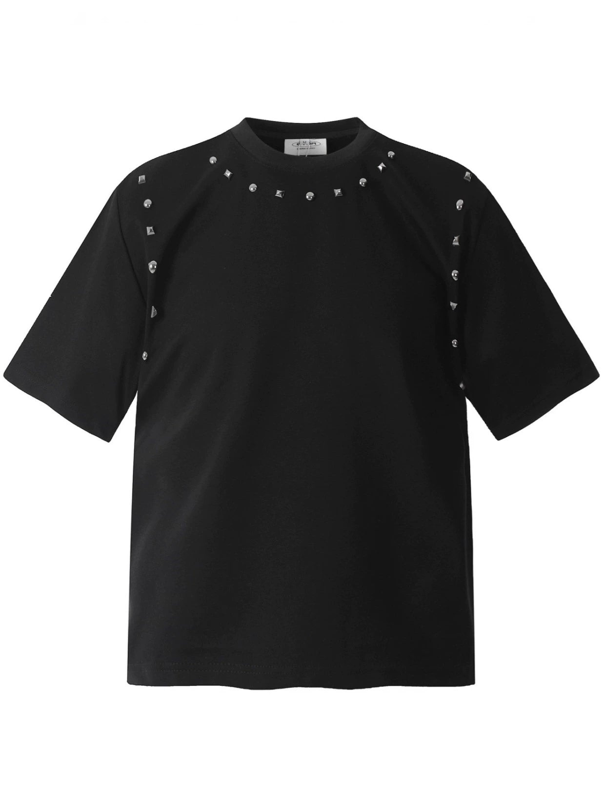 Fashion printed solid color T-shirt