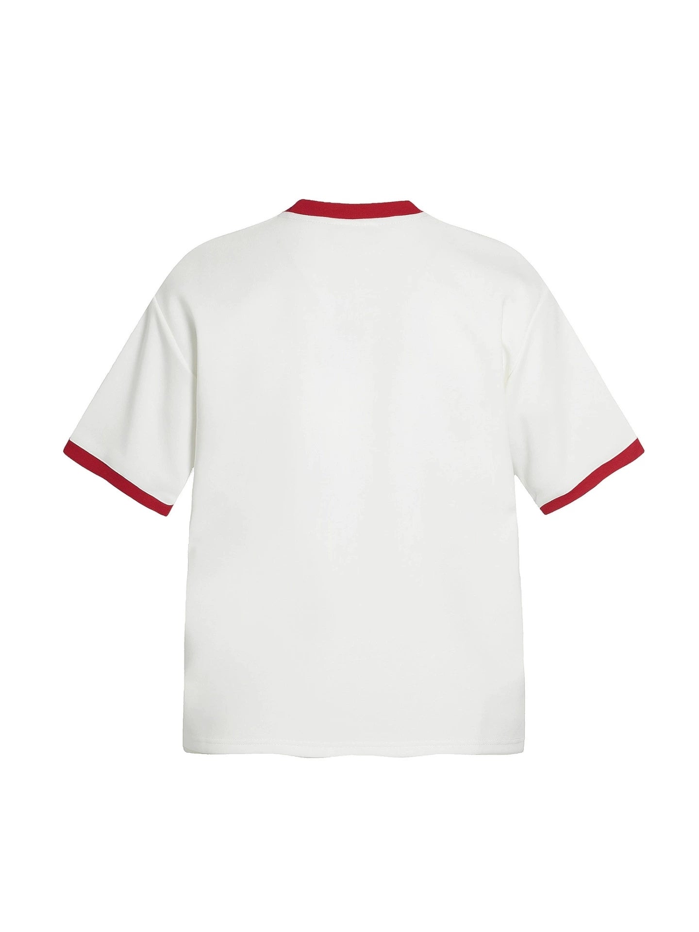 Fashion printed solid color T-shirt