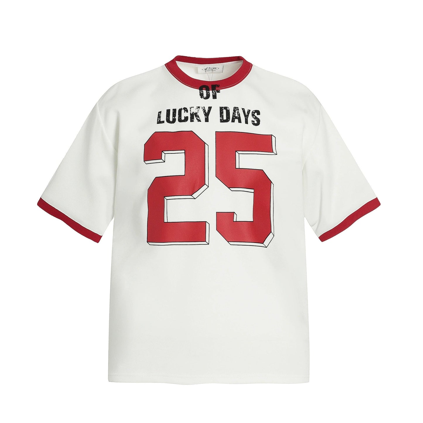 Fashion printed solid color T-shirt