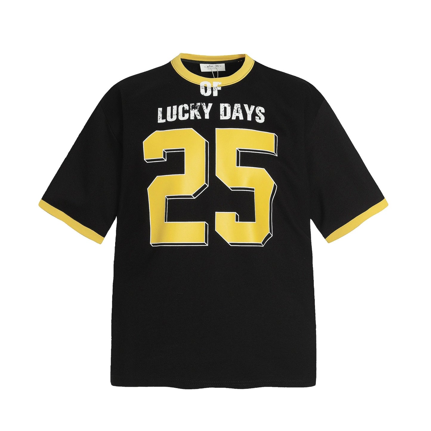 Fashion printed solid color T-shirt