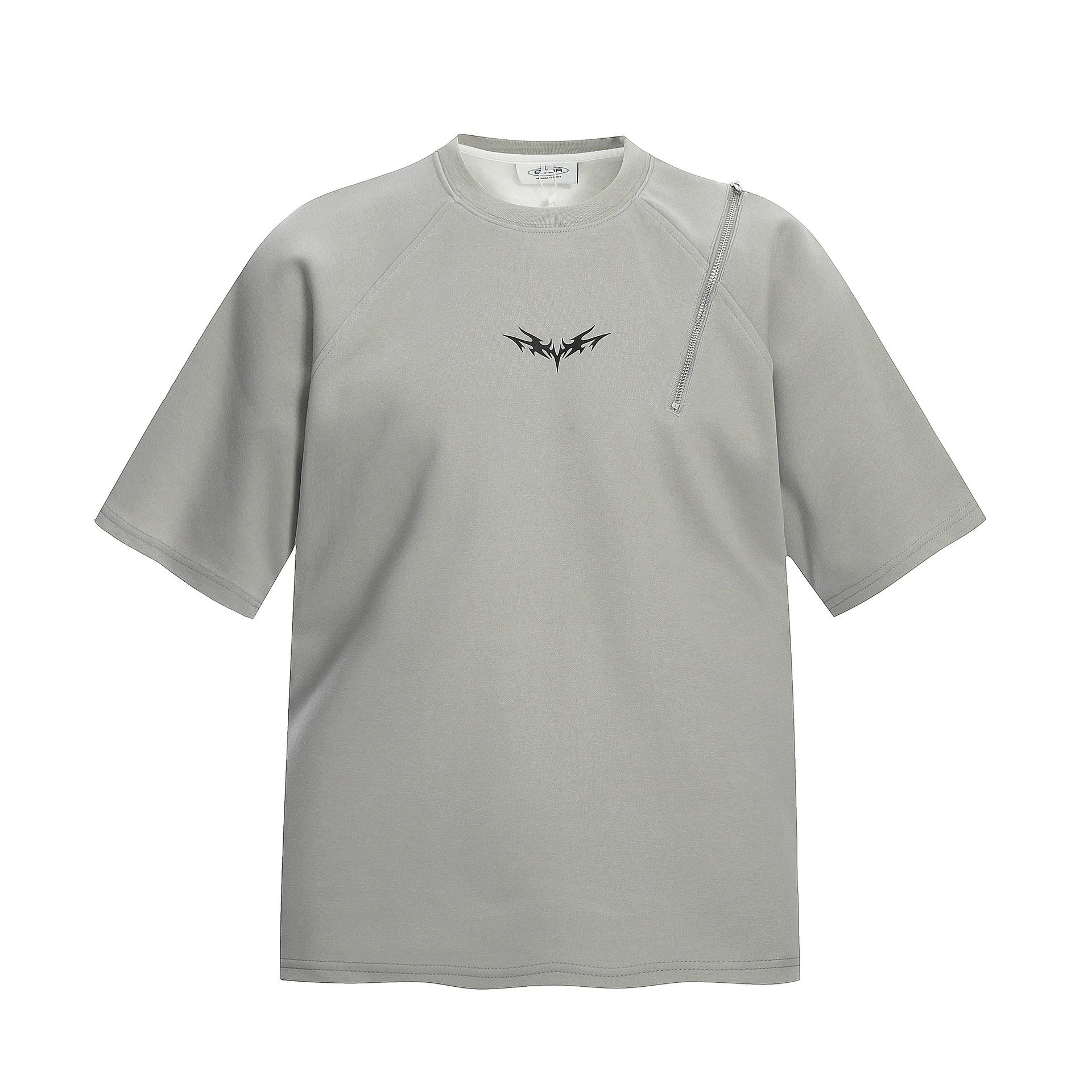 Fashion printed solid color T-shirt