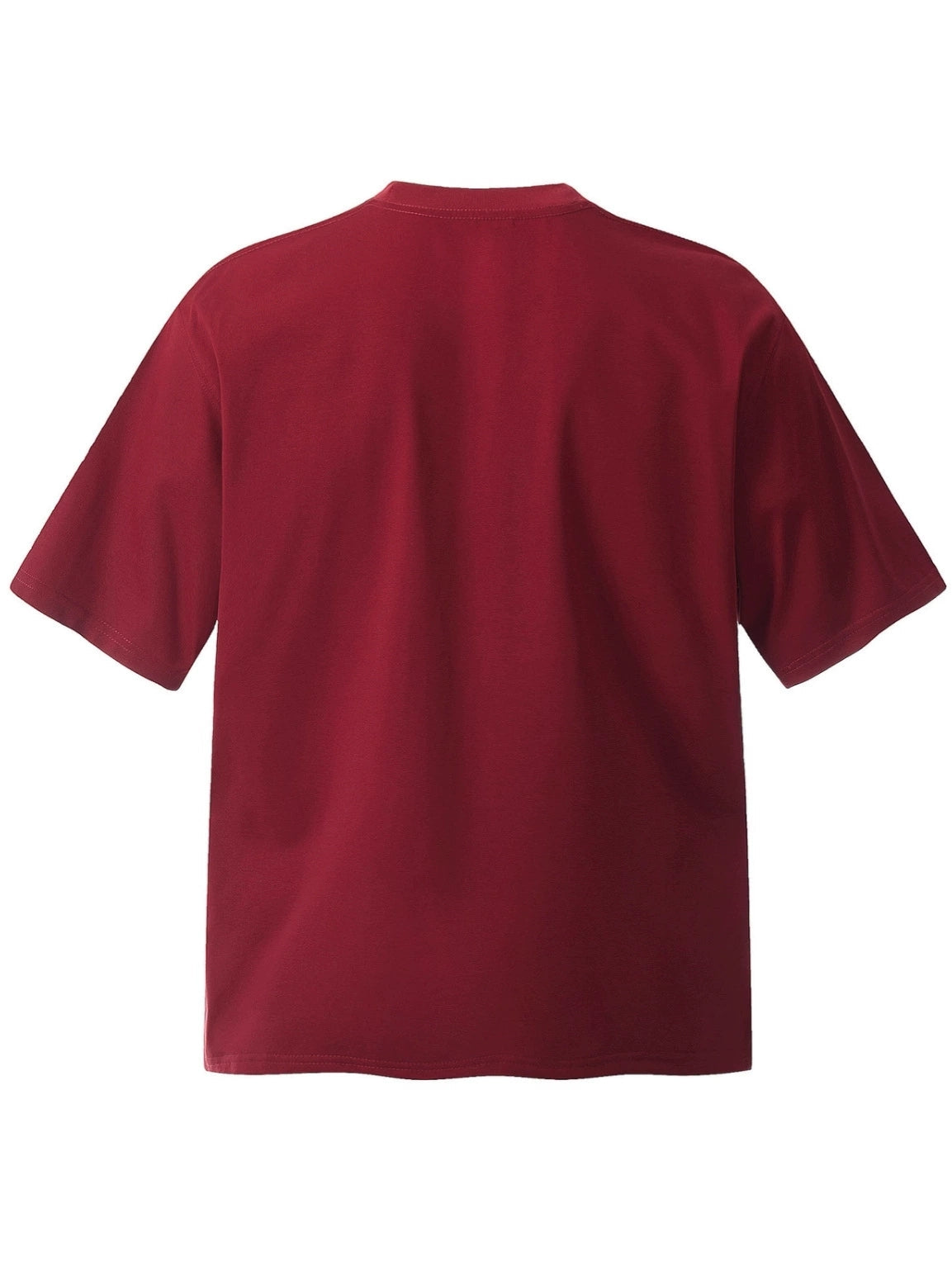 Fashion printed solid color T-shirt